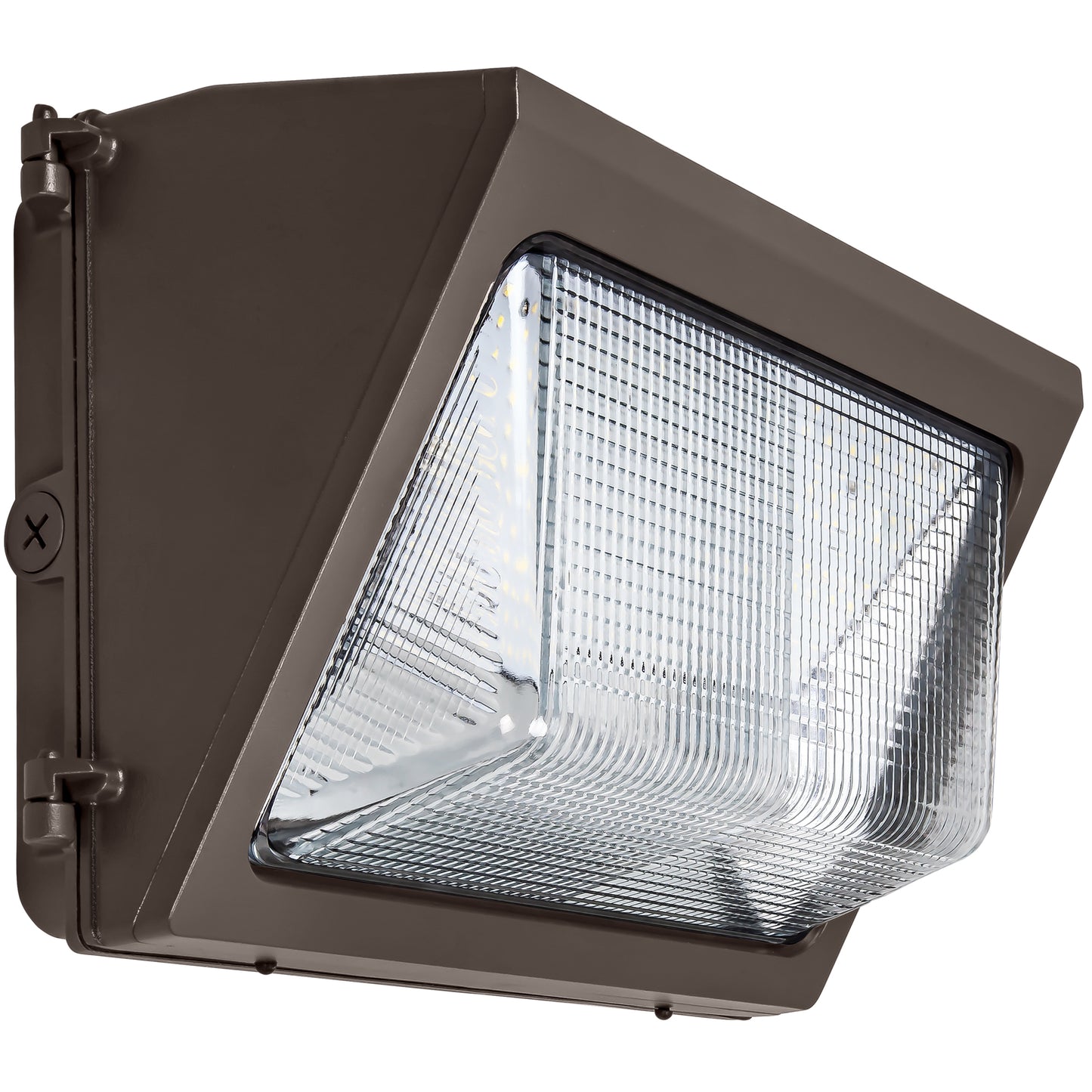 LED Wall Pack 50W Max Wattage and Color Selectable Bronze