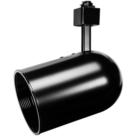 Track Head Round Back 75W Max PAR30 Black Black Baffle H-Type