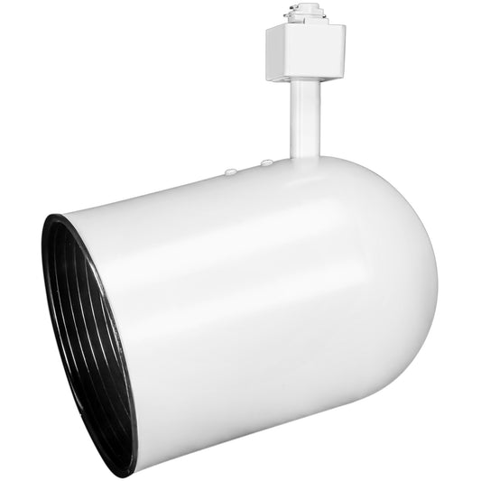 Track Head Round Back 155W Max PAR38 White Black Baffle H-Type