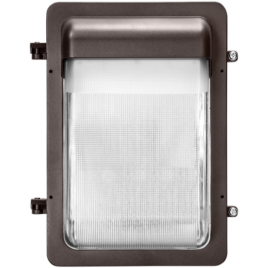 LED Wall Pack 40W Max Wattage and Color Selectable Semi Cutoff Phototcell Dimmable Bronze