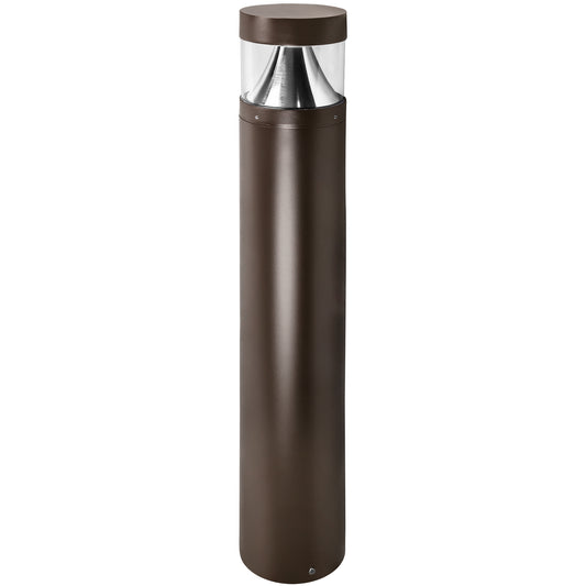 LED Round Bollard Wattage and Color Selectable Bronze