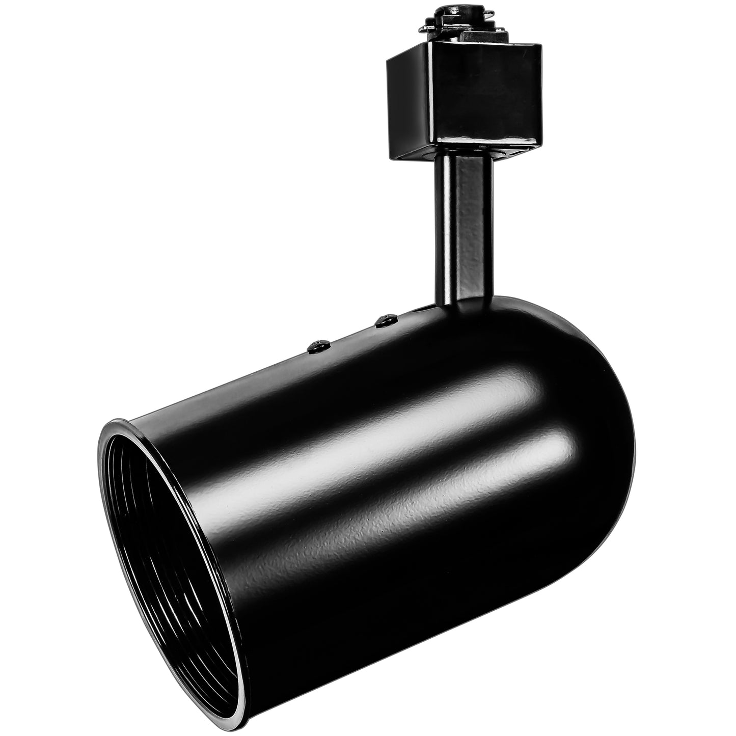 Track Head Round Back 50W Max PAR20 Black Black Baffle H-Type